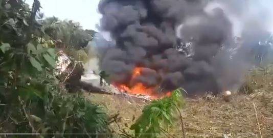 تحطم طائرة عسكرية تقل 110 جنود في كولومبيا