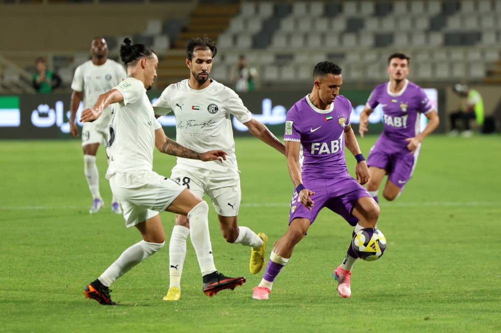 من مباراة العين ويونايتد (تصوير: محمد السماني)