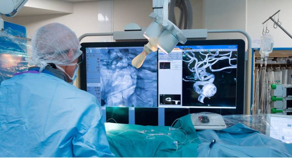 أثناء تصوير الأوعية