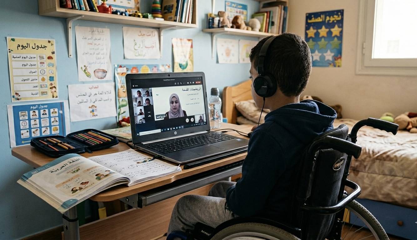 ضوابط مدرسية لدعم أصحاب الهمم في التعليم عن بُعد