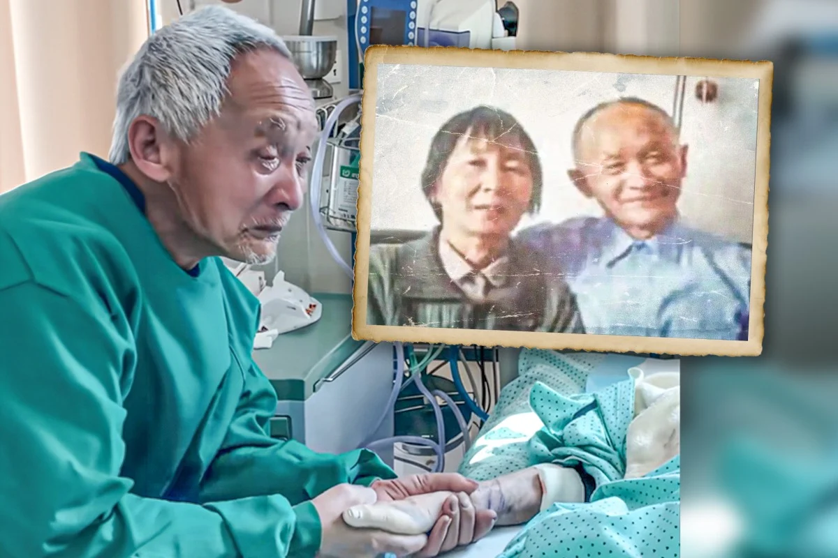 الزوج بجوار زوجته في المستشفى 