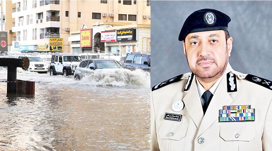 شرطة الشارقة تدعو إلى البقاء في المنازل خلال التقلبات الجوية