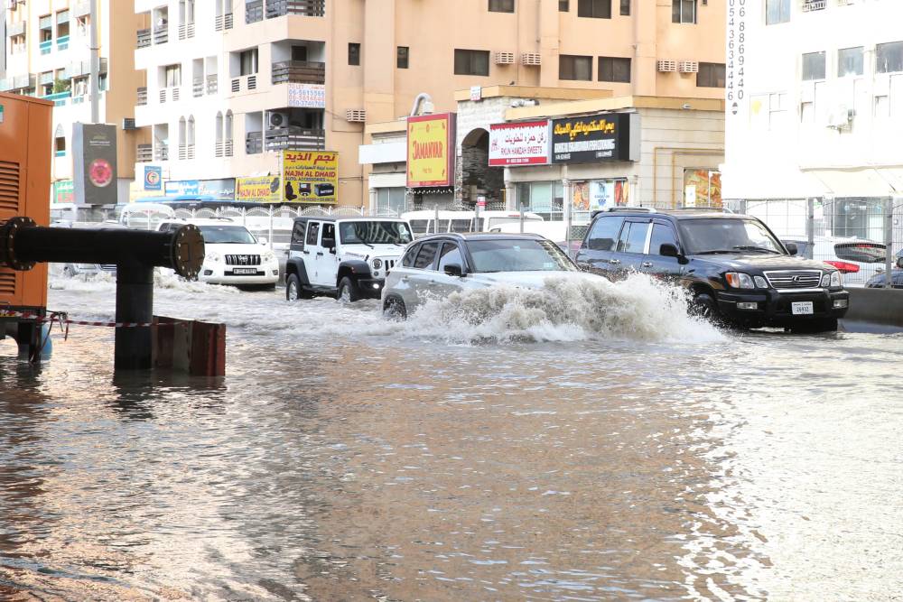 الامطار في الشارقة   PHOTO BY JOHN VARUGHESE