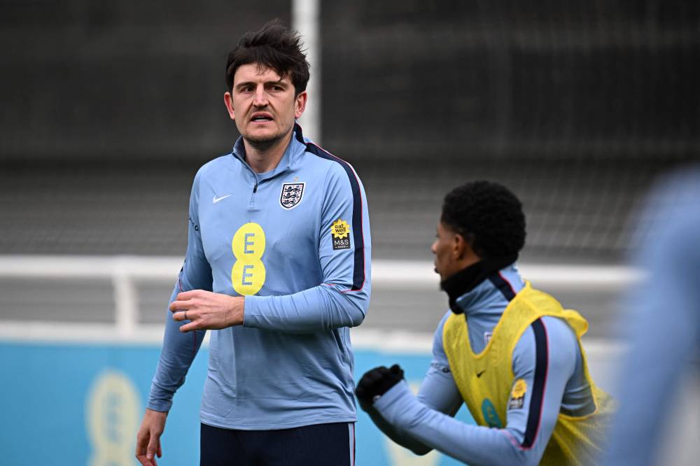 ماغواير في تمرينات المنتخب