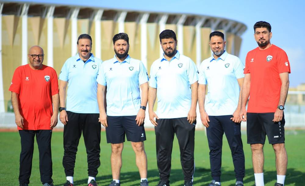 الطاقم التدريبي الجديد لفريق الغراف العراقي