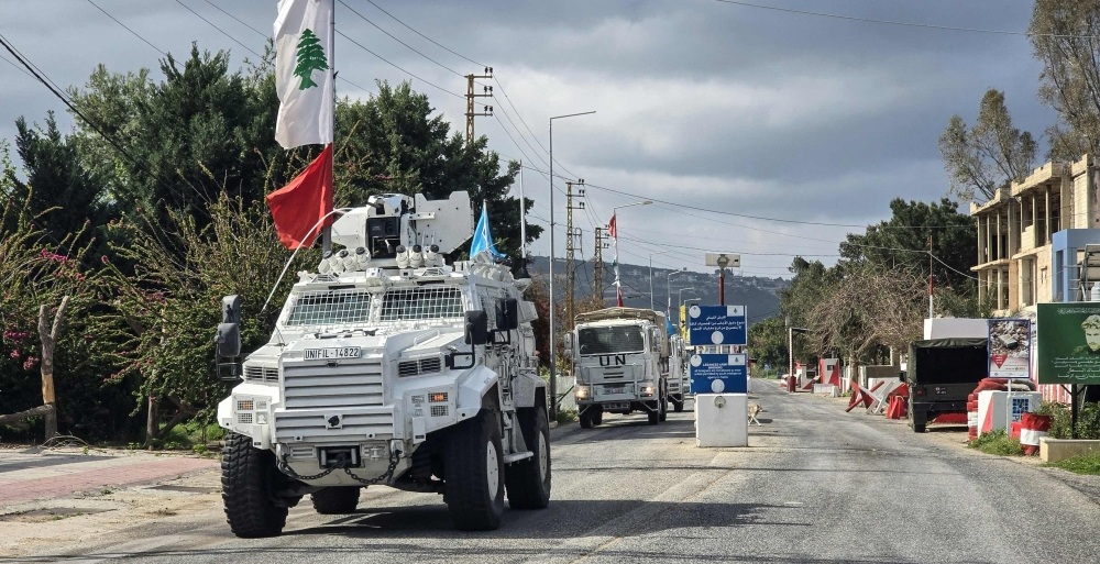 آلية تابعة لقوات اليونيفل في جنوب لبنان