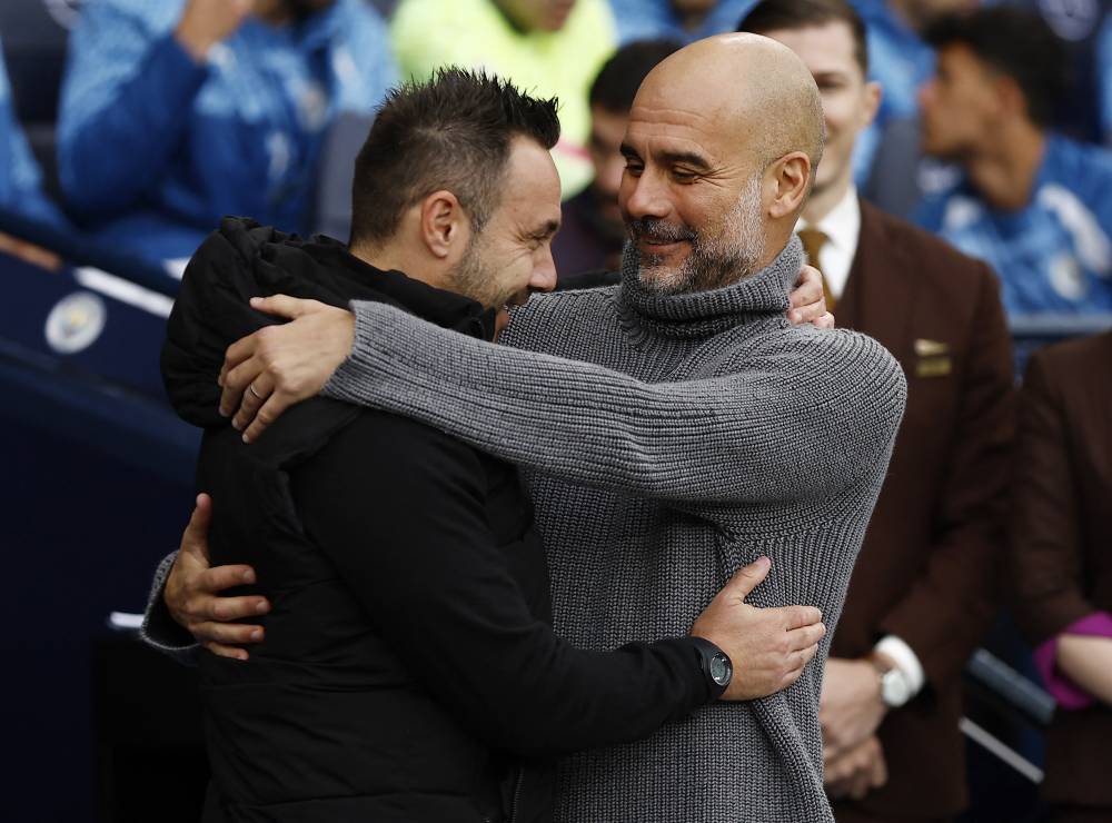 غوارديولا ودي زيربي أيام تدريب برايتون 