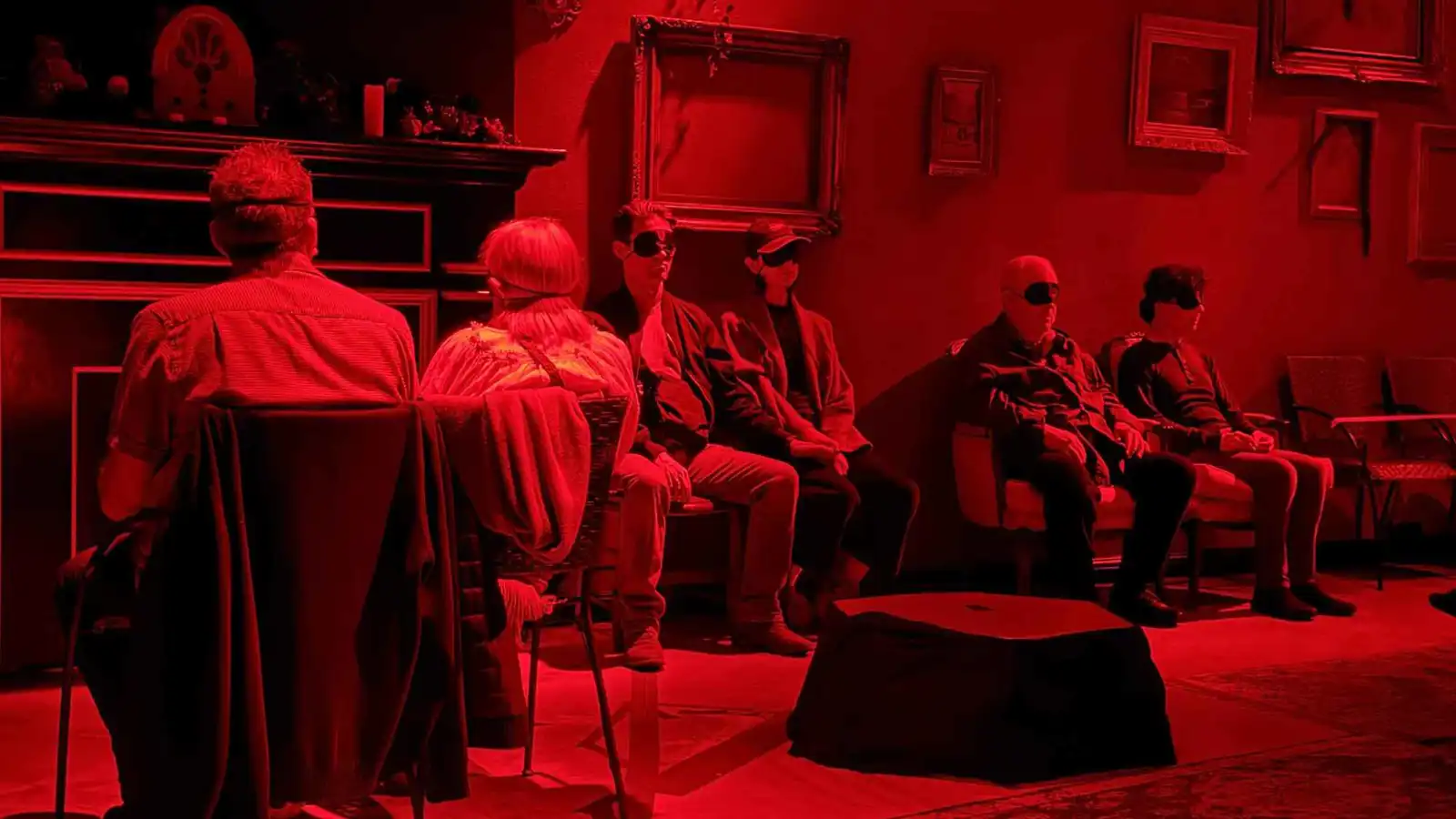 جانب من جمهور المسرحية