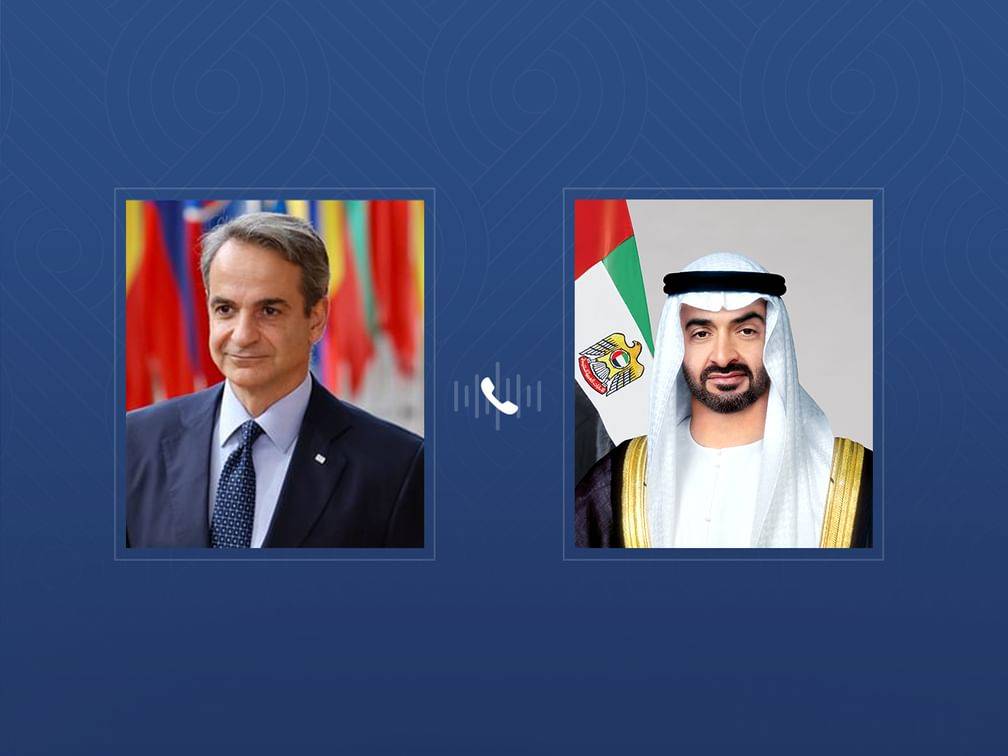 محمد بن زايد ورئيس وزراء اليونان يبحثان تطورات الأوضاع في المنطقة