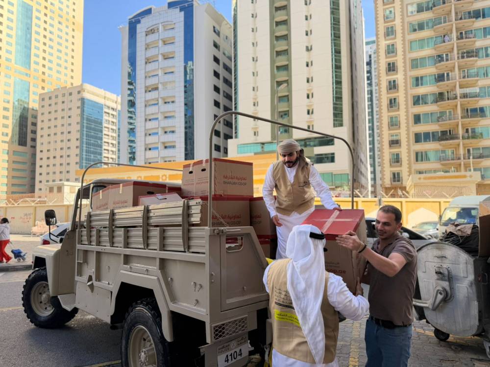 «الشارقة للتمكين» تدعم المتضررين من منخفض العزم