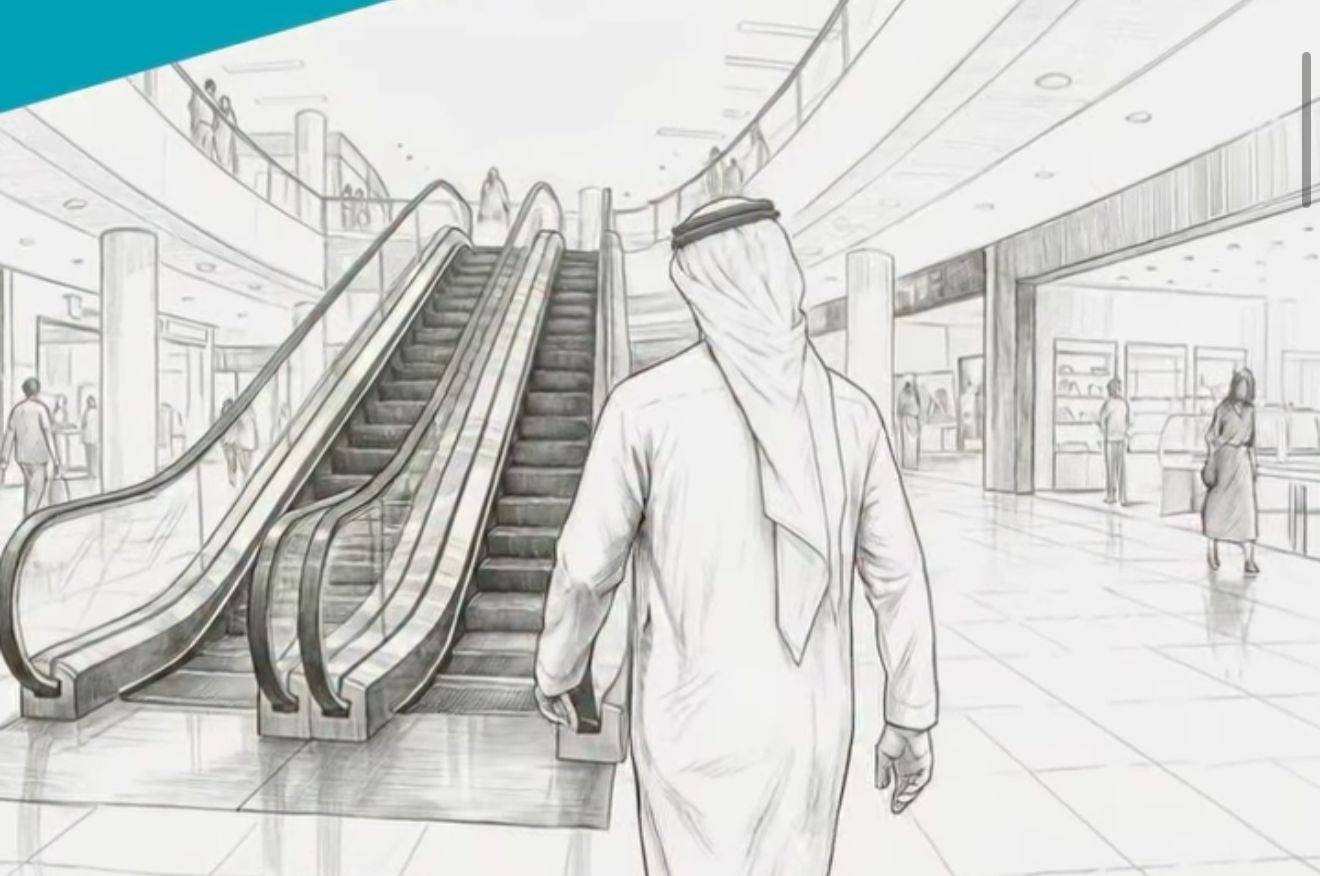 اتباع التعليمات عند تلقي رسالة الإنذار داخل المراكز التجارية