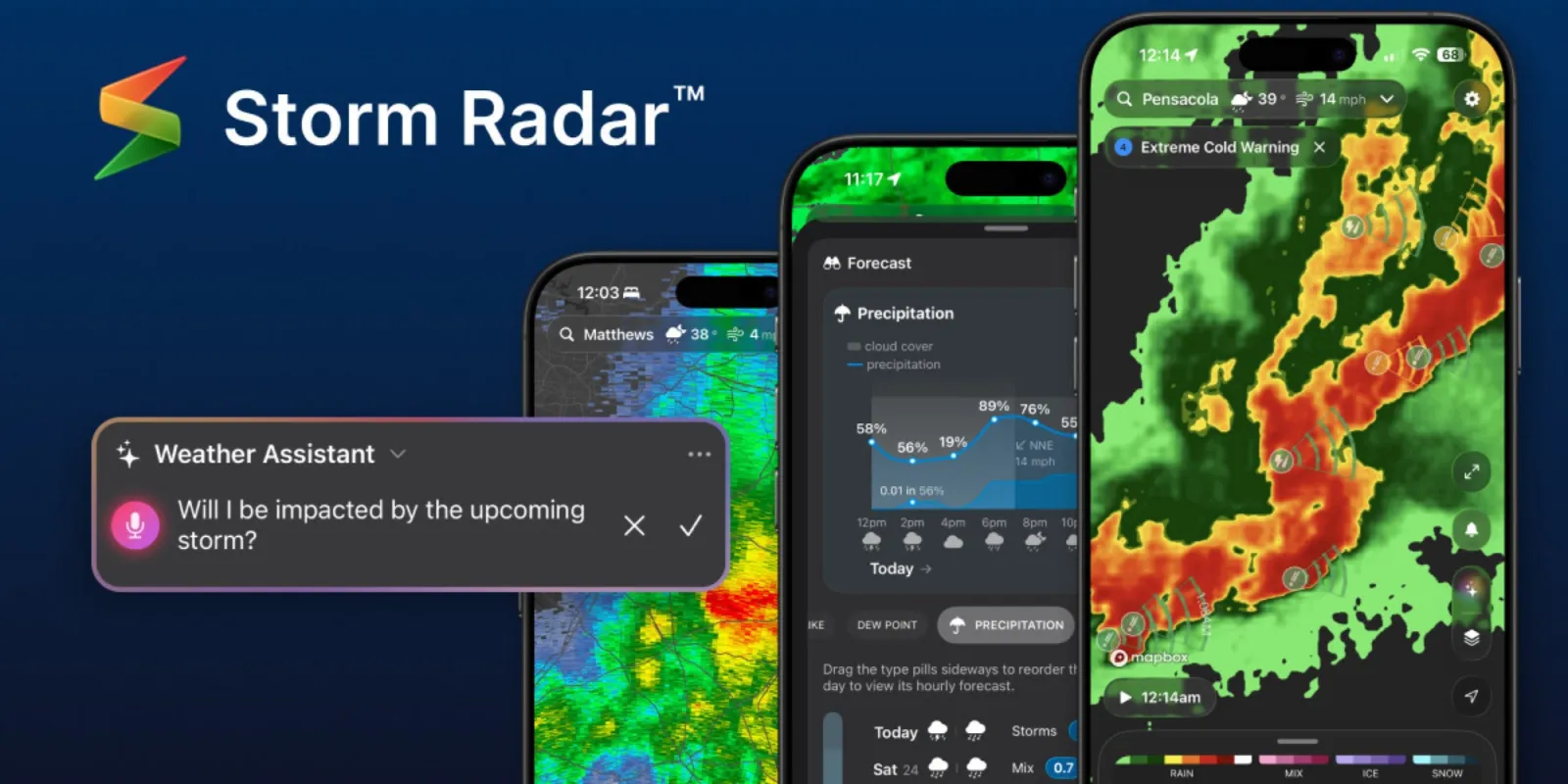 «Storm Radar» يقدم نشرات جوية بالذكاء الاصطناعي