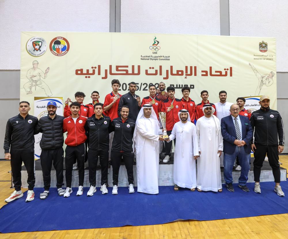 نادي الشارقة بطلاً لبطولة كأس الإمارات للكاراتيه