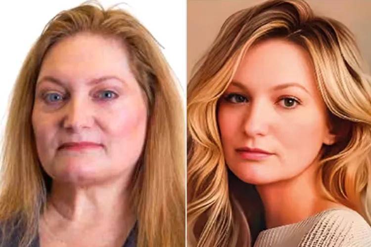 الفرق الواضح بين صورتها الحقيقية والصورة المعدلة