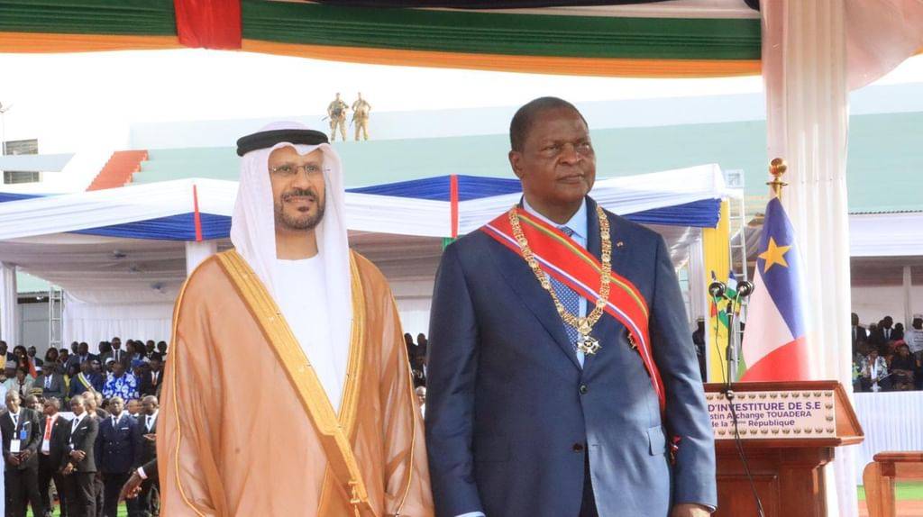 سفير الإمارات يحضر تنصيب رئيس إفريقيا الوسطى