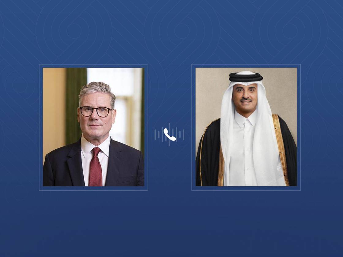 أمير قطر وستارمر يبحثان تطورات الأوضاع الإقليمية والدولية